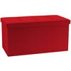 Zaboj Za Sedenje Boxas, Rdeča - rdeča, Basics, umetna masa/leseni material (76/38/38cm) - MID.YOU