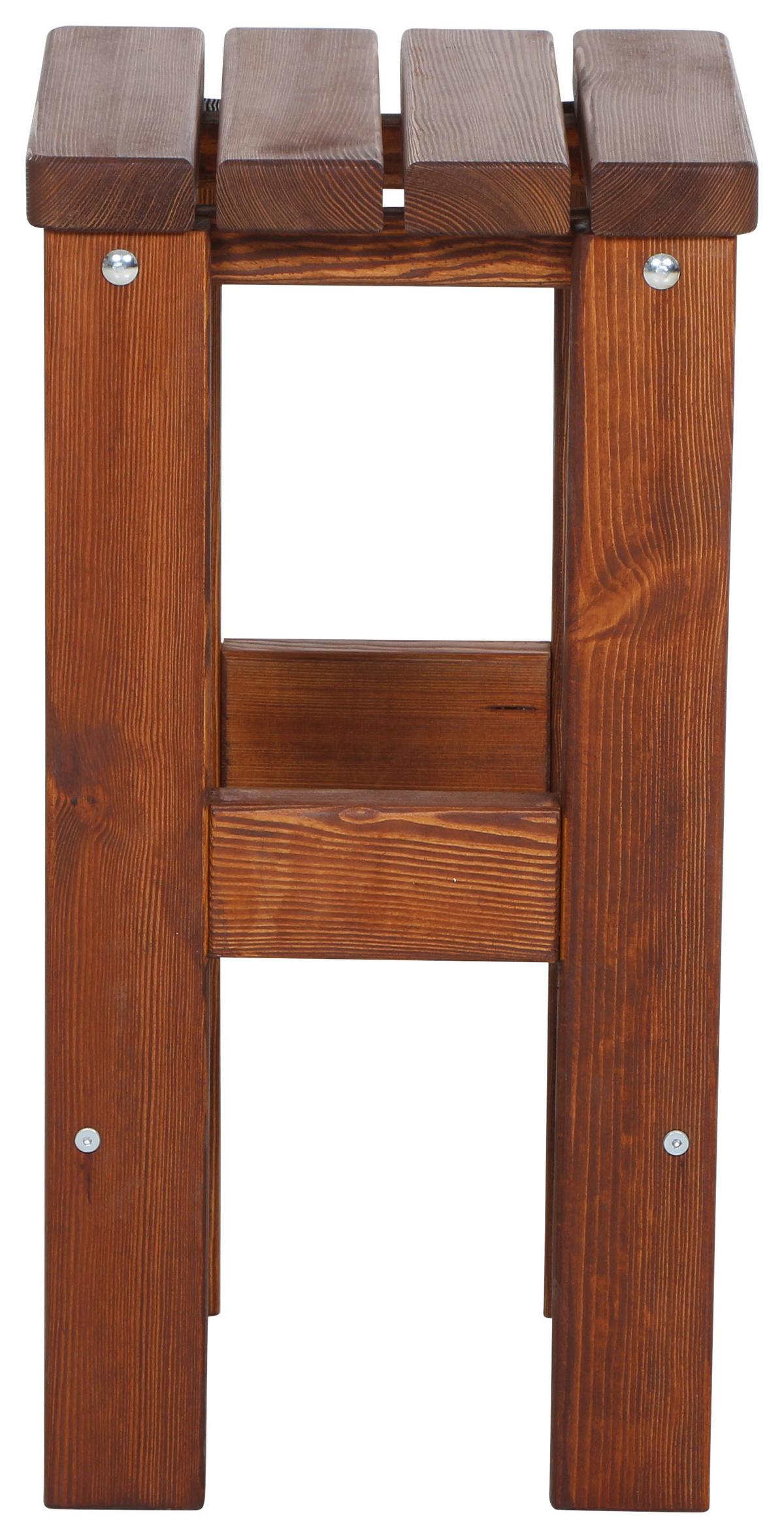 Barhocker Tessin Holz - Braun, Basics, Holz (39/76/39cm) - Gardenson