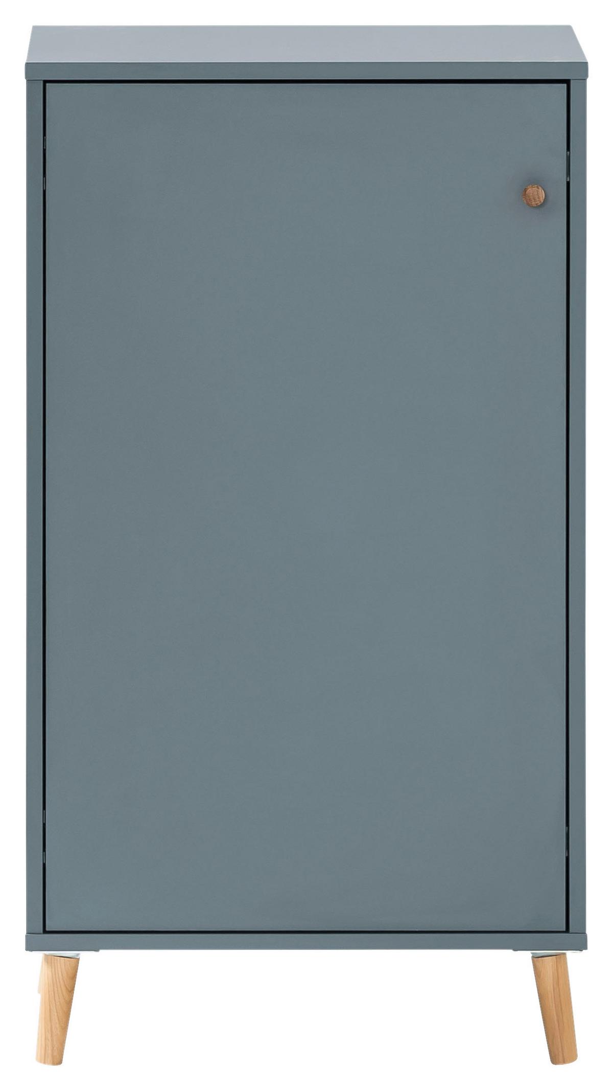 Aktenschrank Serie 500 Blau ca. 50,95x92,6x41cm - Blau, MODERN, Holzwerkstoff (50,95/92,6/41cm) - MID.YOU