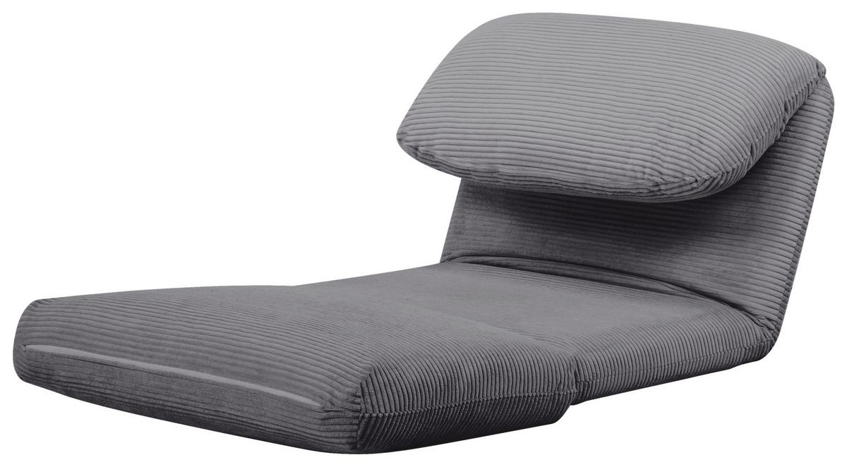 FOTEL Z FUNKCJĄ SPANIA ELYSIA - szary, Design, tkanina (82/58/78cm) - Livetastic