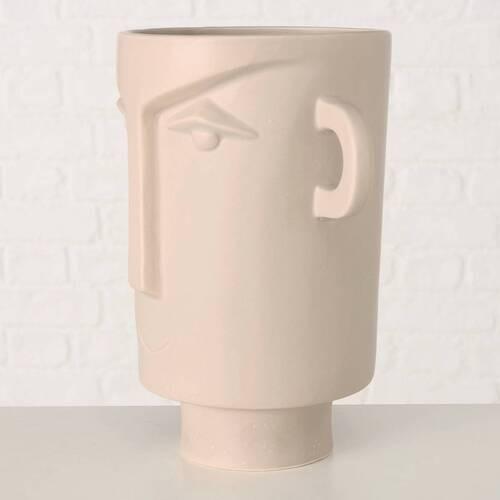 Übertopf Brosyo in Beige - Beige, MODERN, Keramik (22/15cm) - Modern Living