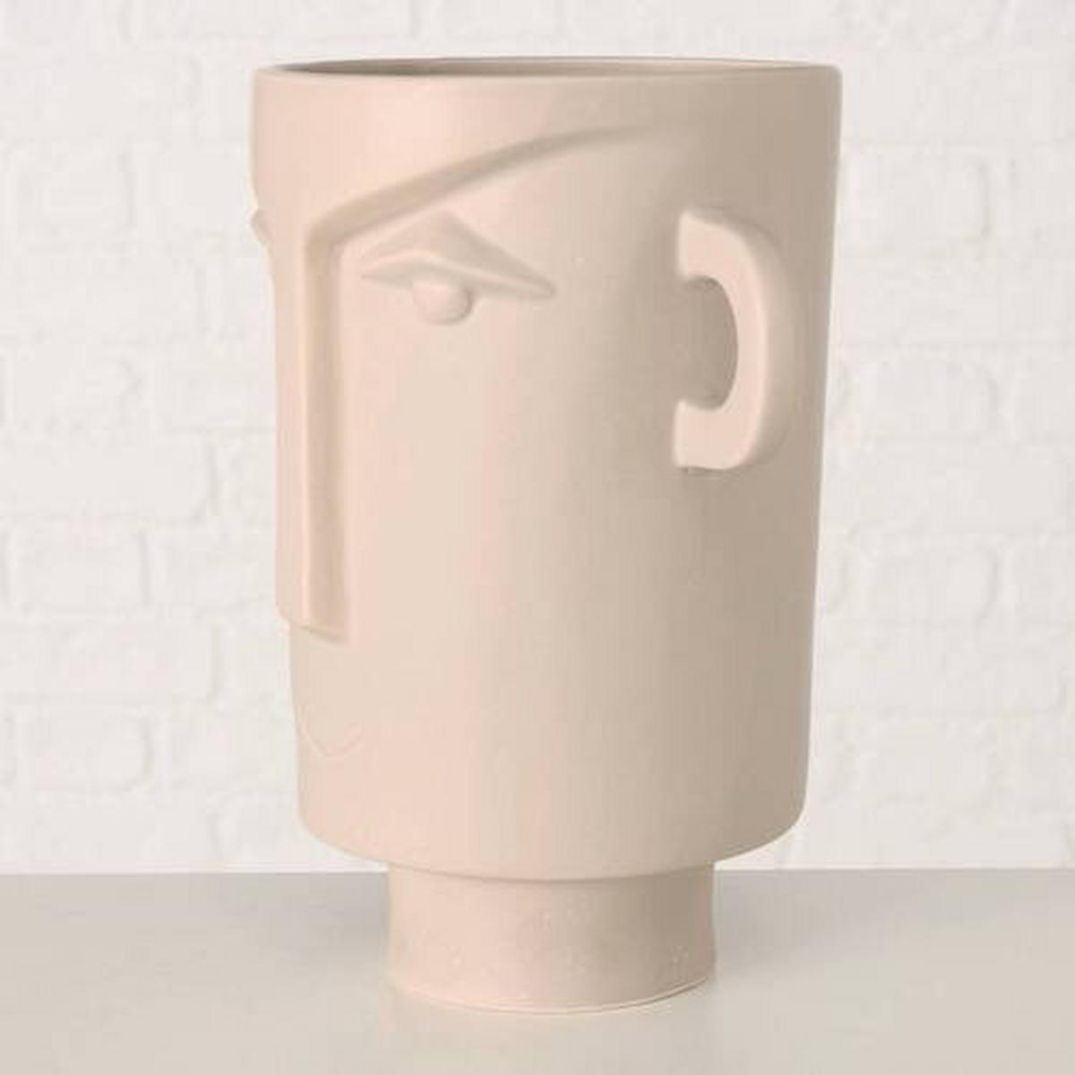 Übertopf Brosyo in Beige - Beige, MODERN, Keramik (22/15cm) - Modern Living