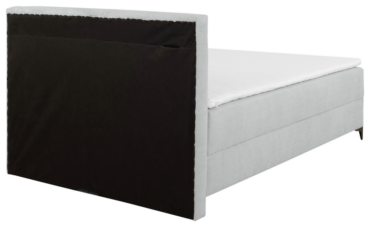 Box Krevet Jerry - srebrne boje/crna, Konvencionalno, tekstil (140/200cm) - Mömax