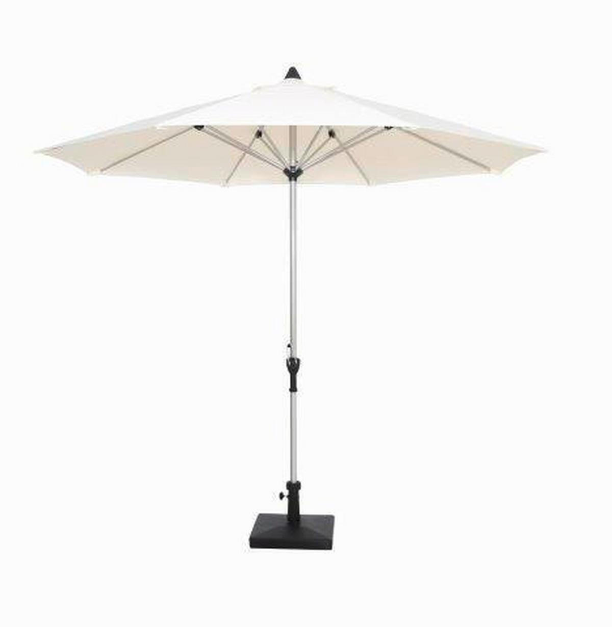Senčnik Acapole, Naravne Barve, 270 Cm - platinaste barve/naravne barve, Basics, kovina/tekstil (270cm) - Gardenson