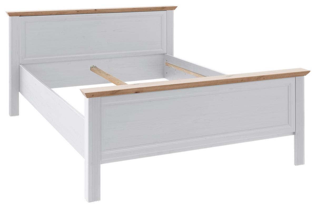 Klasični Krevet Jasmin Ii - bela/crna, Lajfstajl, pločasti materijal/plastika (160/200cm) - Zandiara