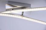 LED-Deckenleuchte Simon max. 5 Watt - Nickelfarben, Design, Metall (59/51/10cm)