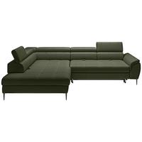 Coltar EMPOLI L - măsliniu, Modern, textil/material pe bază de lemn (218x290/76,5-93,5/111cm) - Modern Living