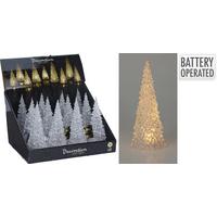 Figurină de Crăciun cu LED cca. 8,5x21 cm Frosty - alb, Basics, plastic (8,5/21cm)