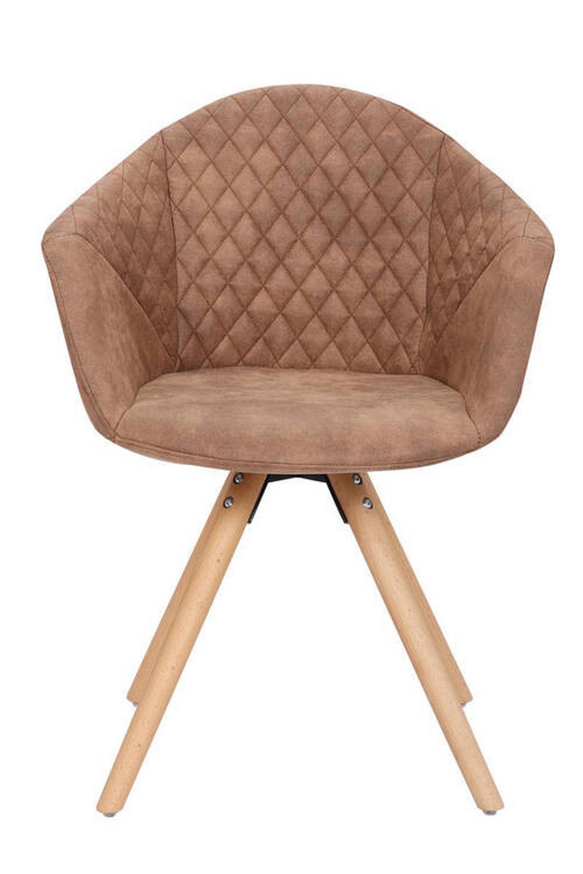 Szék Szett Oeuia - barna, Lifestyle, textil/fa (59/82/55cm) - Kayoom