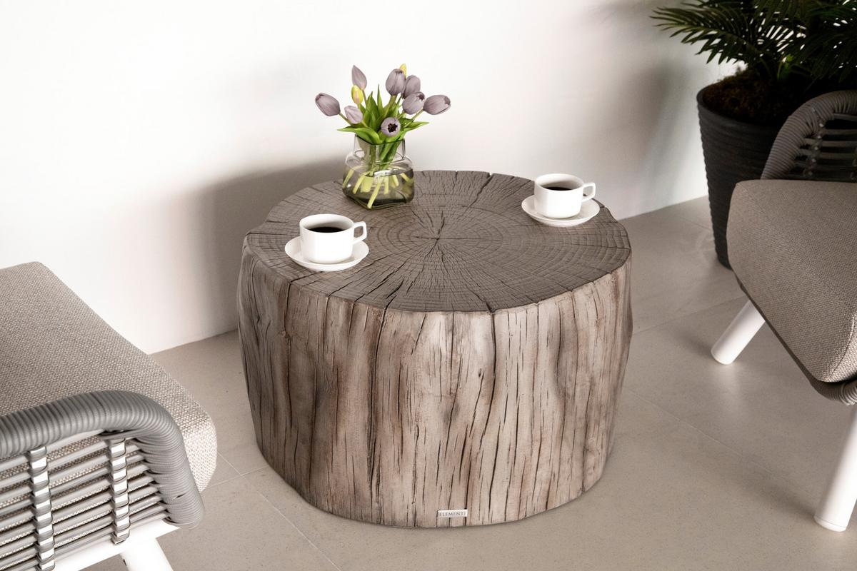 Loungetisch Daintree Hellgrau - Hellgrau, KONVENTIONELL, Stein (70/67/41cm) - Gardenson