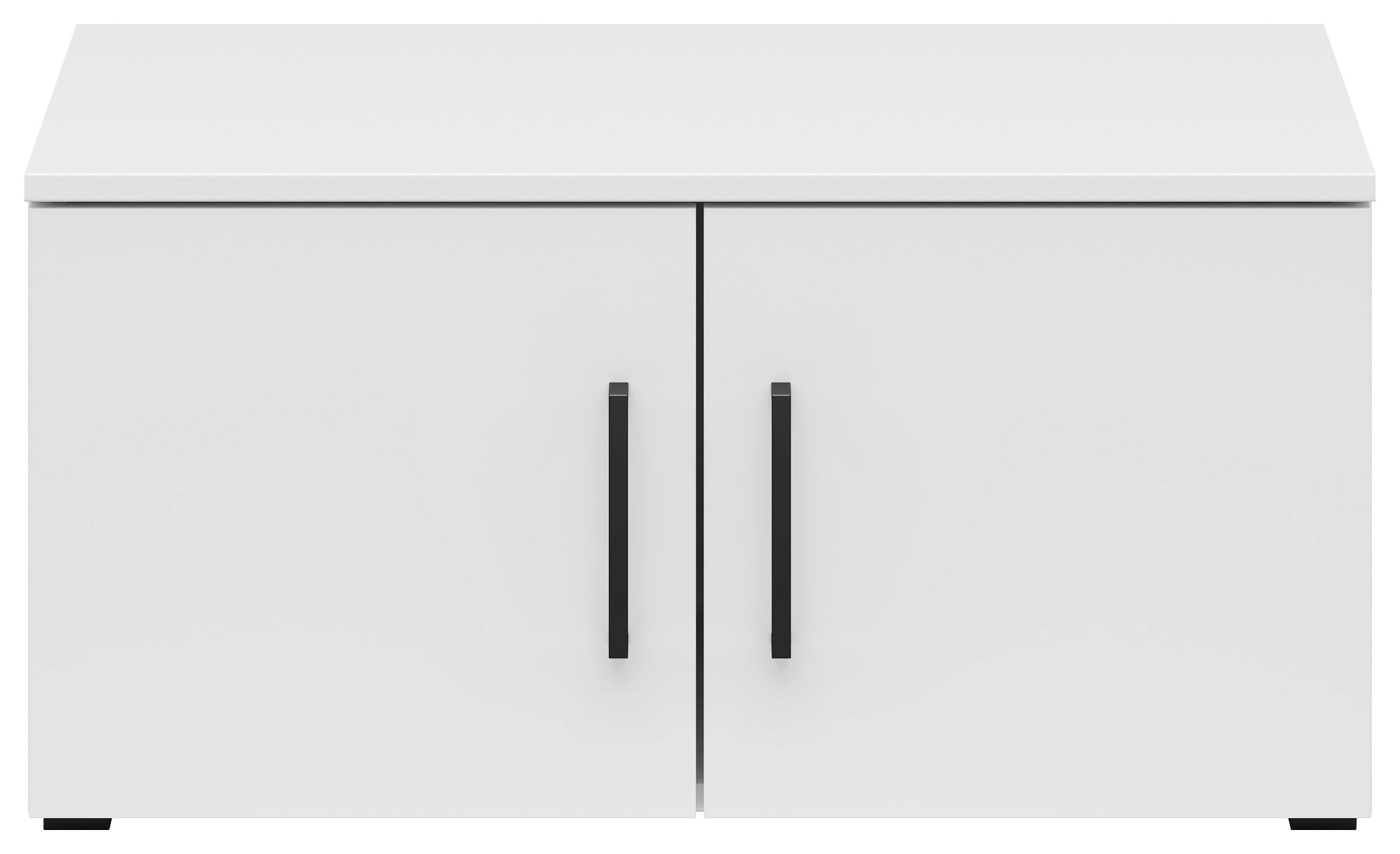 Aufsatzschrank Multistauraum Weiß - Schwarz/Weiß, MODERN, Holzwerkstoff/Kunststoff (70/35/40cm) - Mömax
