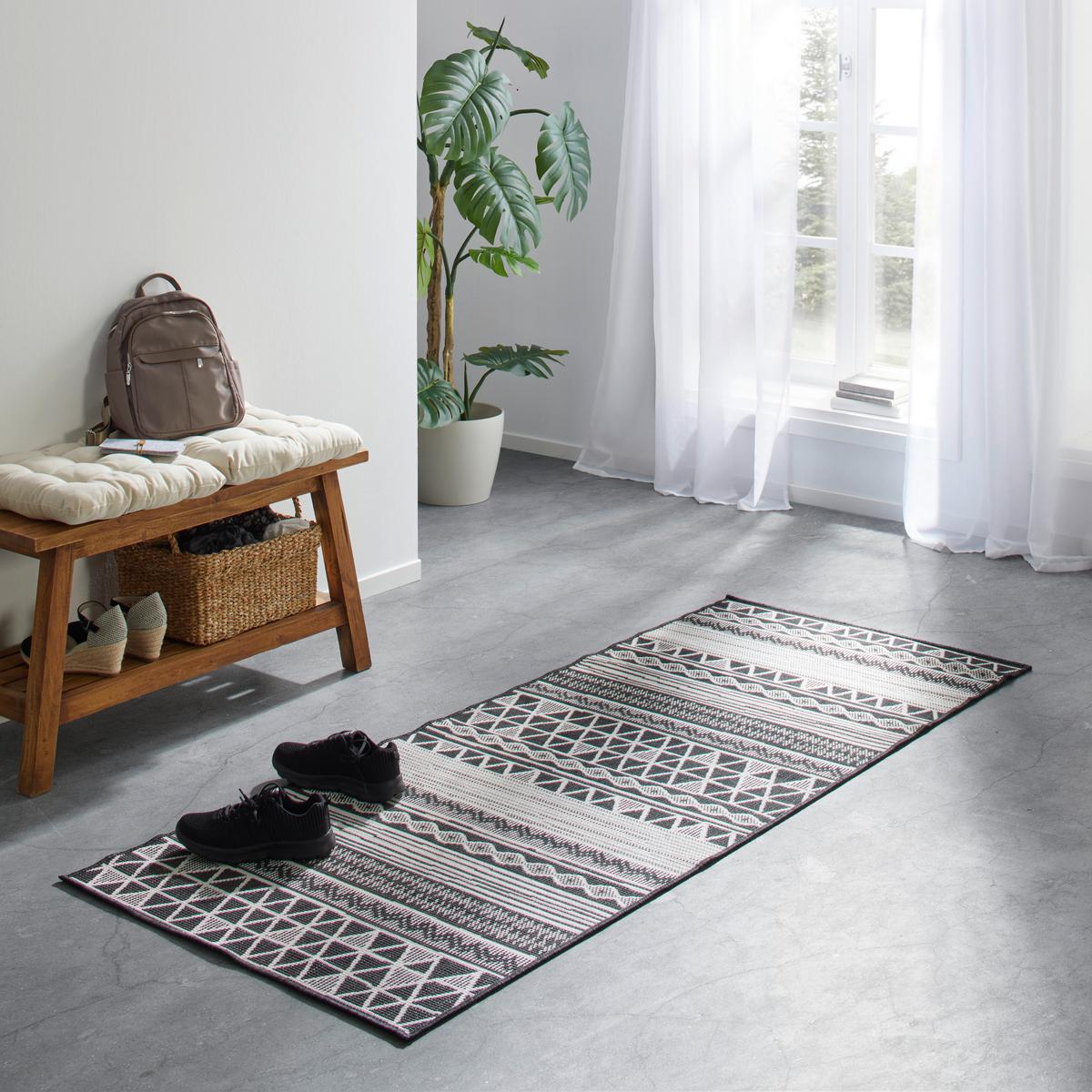 Flachwebteppich in Grau ca. 120x170cm - Grau, MODERN, Textil (120/170cm) - Modern Living