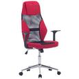 Pisarniški Stol Bali - rdeča/črna, Moderno, kovina/umetna masa (64/111-121/58cm) - MÖMAX modern living