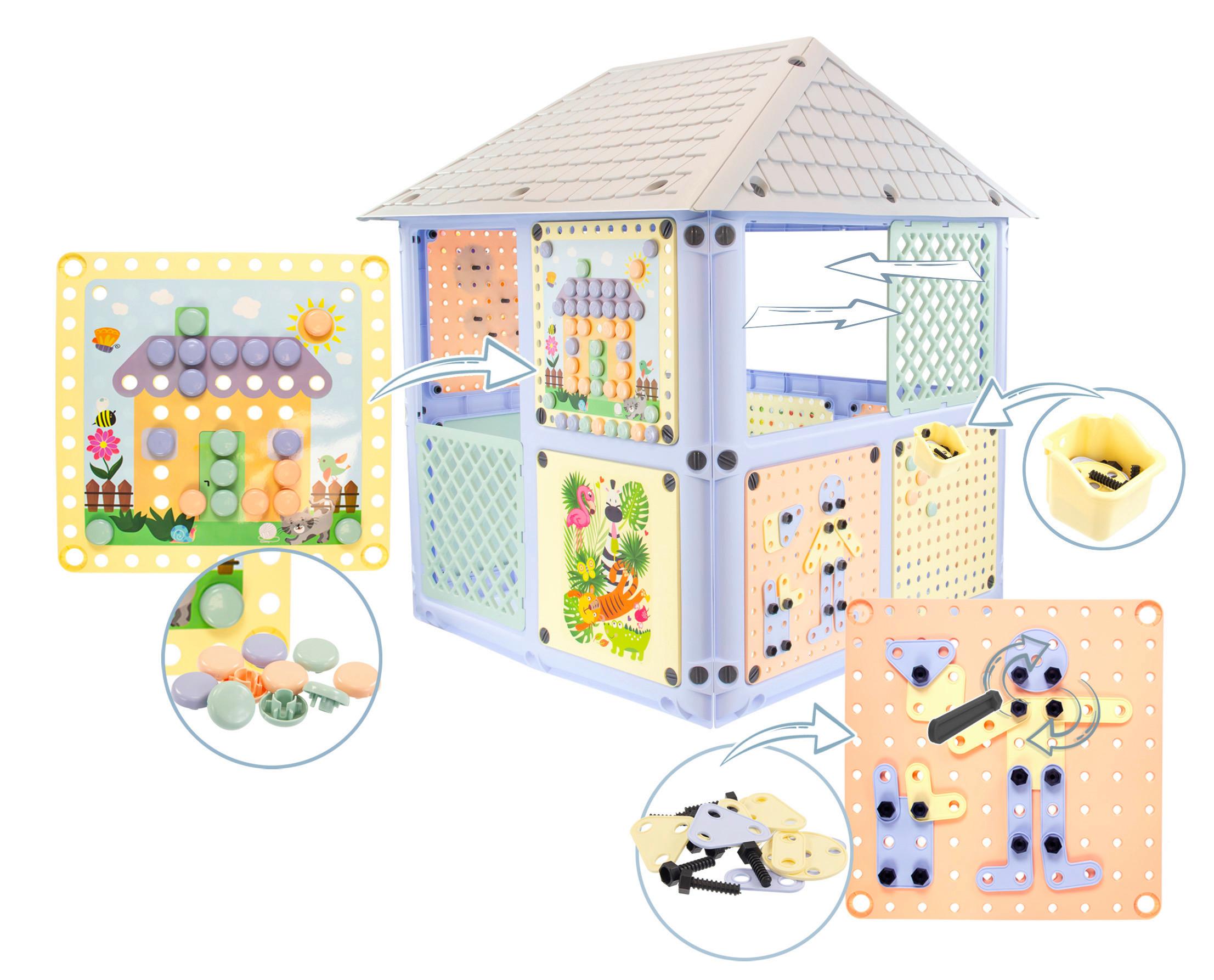 Spielhaus Smart House Multicolor - Multicolor, KONVENTIONELL, Kunststoff (115/128/106cm)