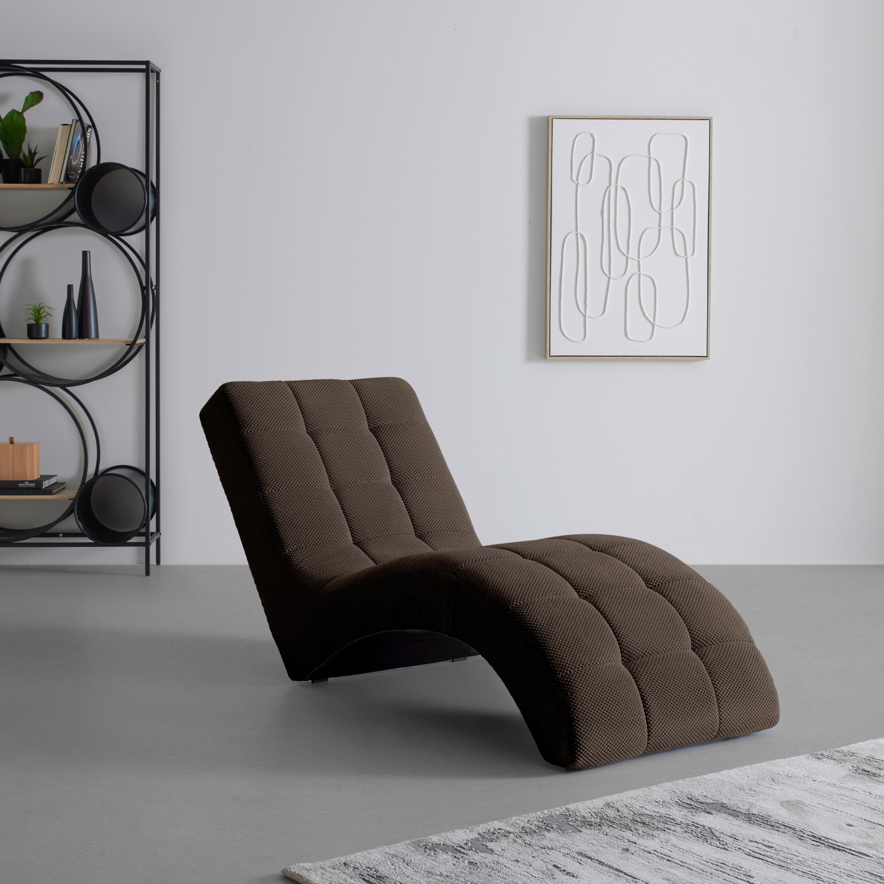 Liege Laguna Braun - Schwarz/Braun, MODERN, Kunststoff/Textil (68/80/167cm) - Mömax