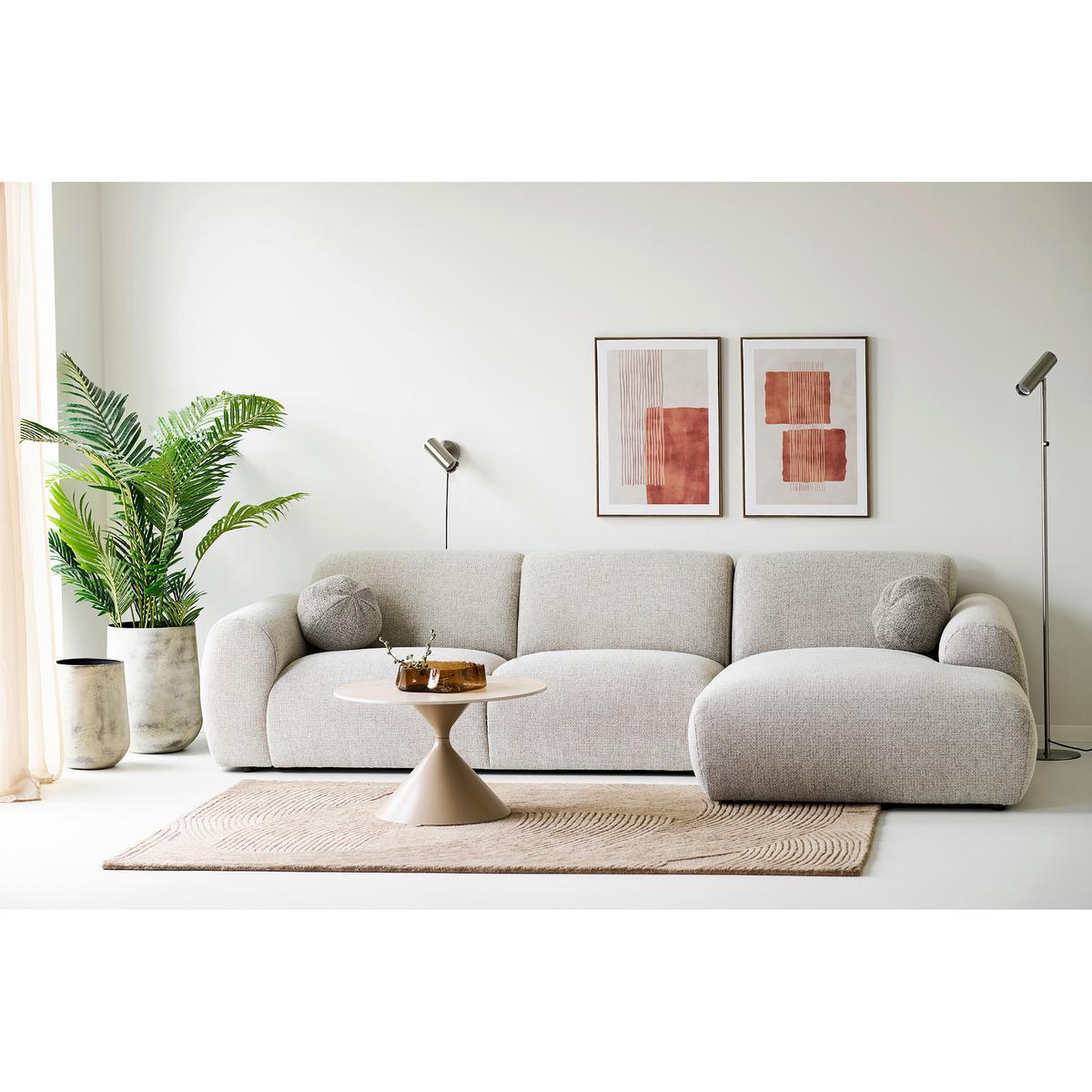 Leinwandbild Mina Canvas Print Beige ca. 50x70cm - Beige/Naturfarben, Basics, Holzwerkstoff/Textil (50/70/2,5cm)