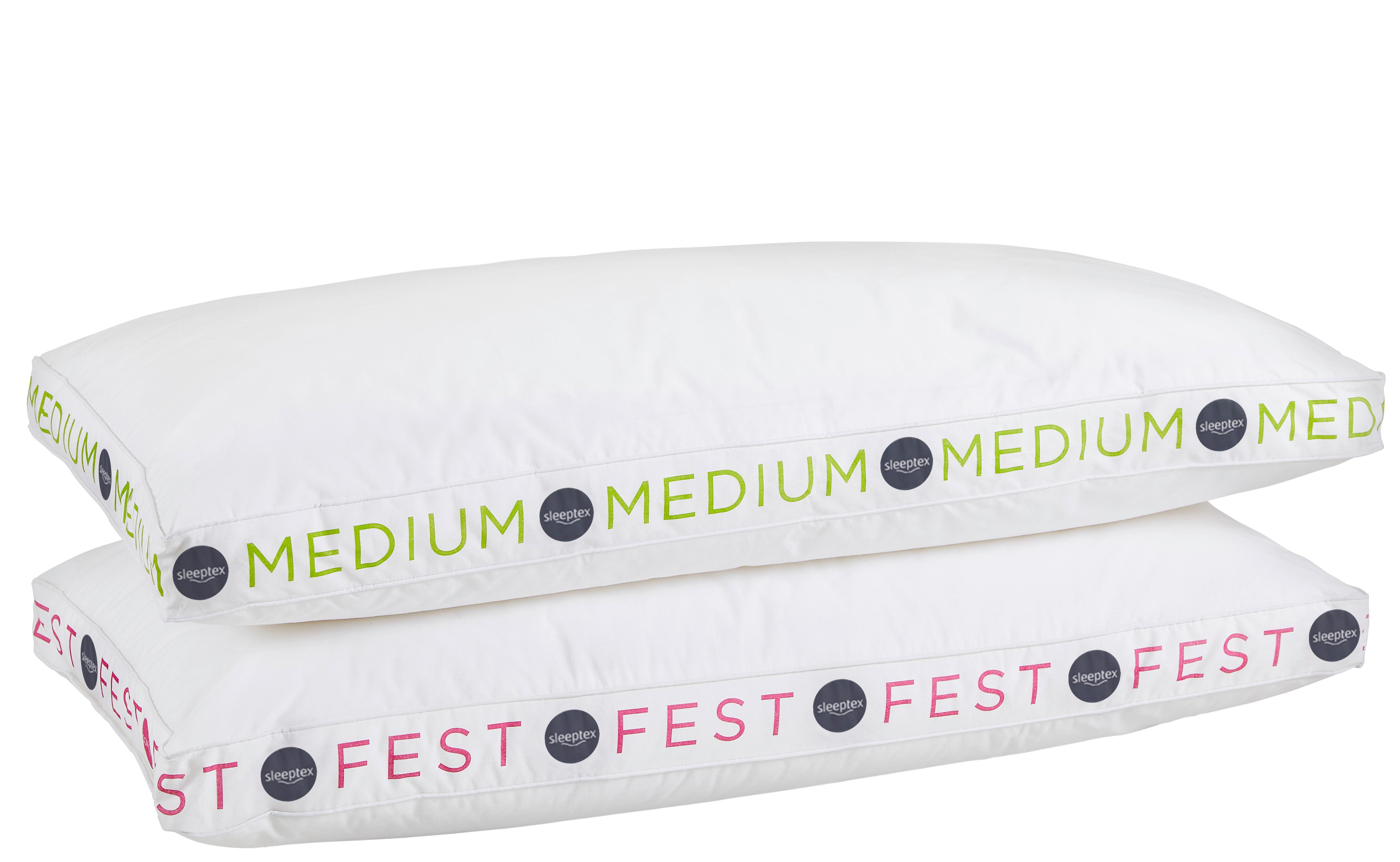 PODUSZKA POD GŁOWĘ COMFY SOFT - biały/niebieski, Basics, tworzywo sztuczne/tkanina (40/80cm) - Sleeptex