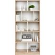 Regal Weiß/Eichefarben - Eichefarben/Weiß, Holz/Holzwerkstoff (90/198/38cm) - Modern Living Regal Weiß/Eichefarben - Eichefarben/Weiß, Holz/Holzwerkstoff (90/198/38cm) - Modern Living