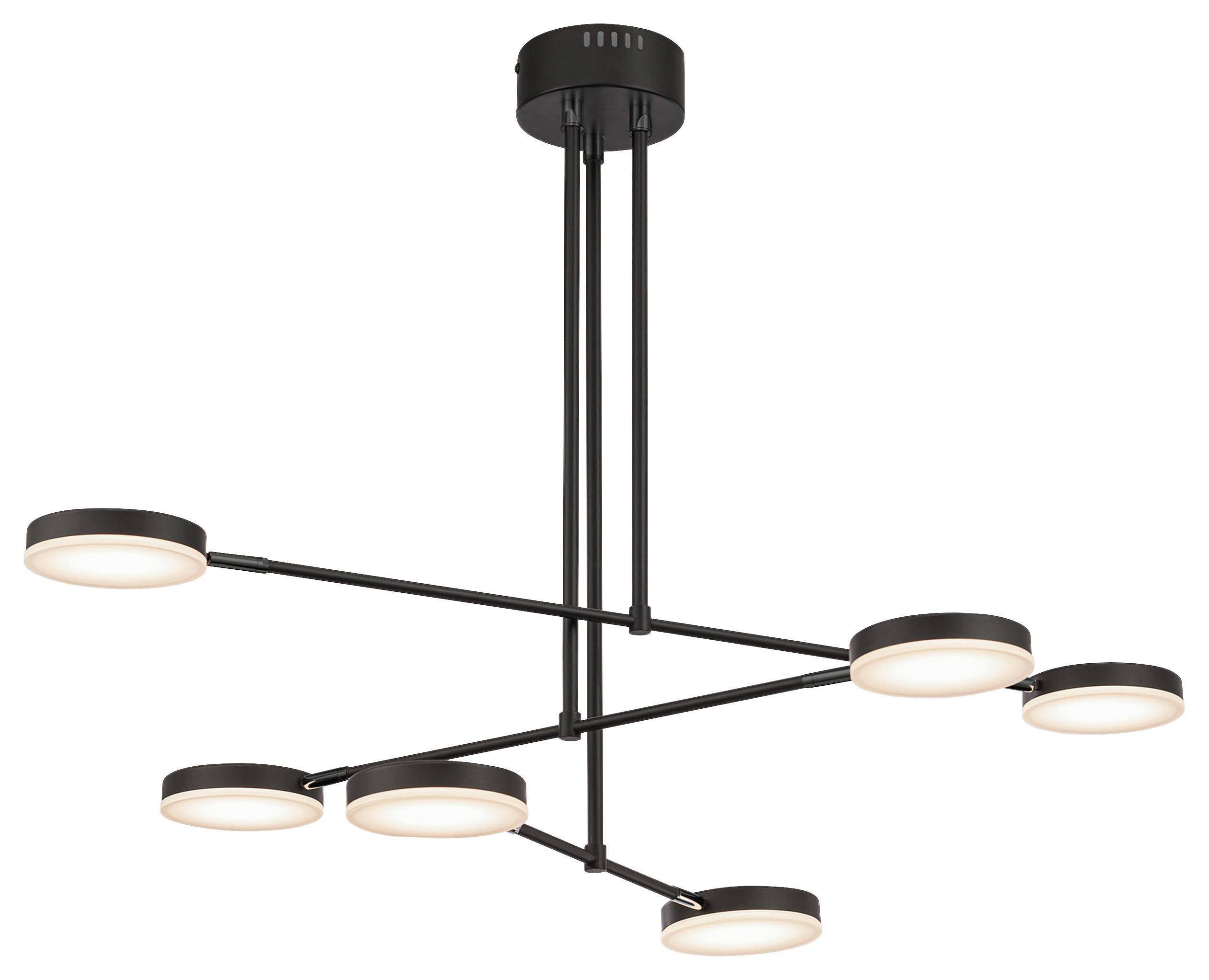 Pendelleuchte Fad Schwarz max. 36 Watt - Schwarz, Trend, Kunststoff/Metall (55/61,6/89cm) - MAYTONI