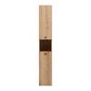 HÖGSKÅP BASIX -EXKLUSIV- - svart/ekfärgad, Basics, trämaterial/plast (30/185/39,6cm) - Mömax