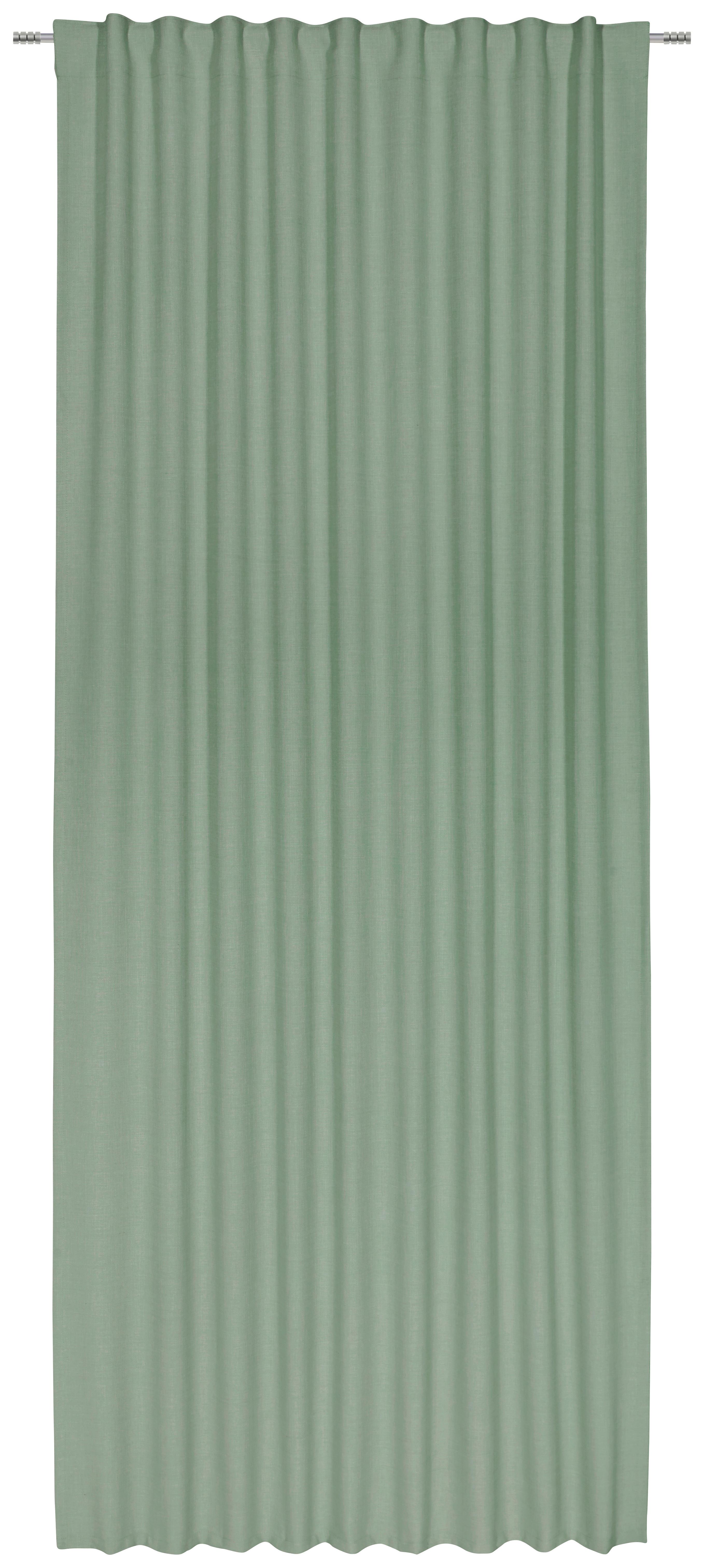Készfüggöny Leo 135/255 - olívazöld, textil (135/255cm) - Premium Living
