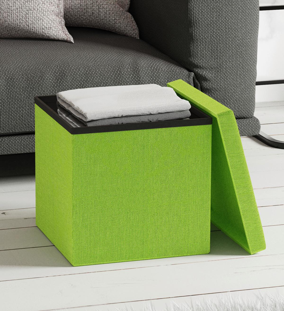 SITZBOX BOXAS - Grün, Basics, Holzwerkstoff/Kunststoff (38/38/38cm) - MID.YOU