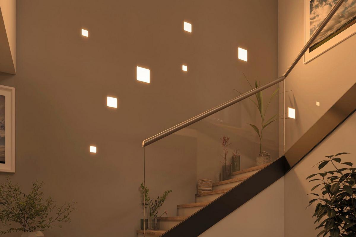 LED-Paneel in Weiß max. 17 Watt - Weiß, Basics, Kunststoff (18,5/18,5cm) - Paulmann