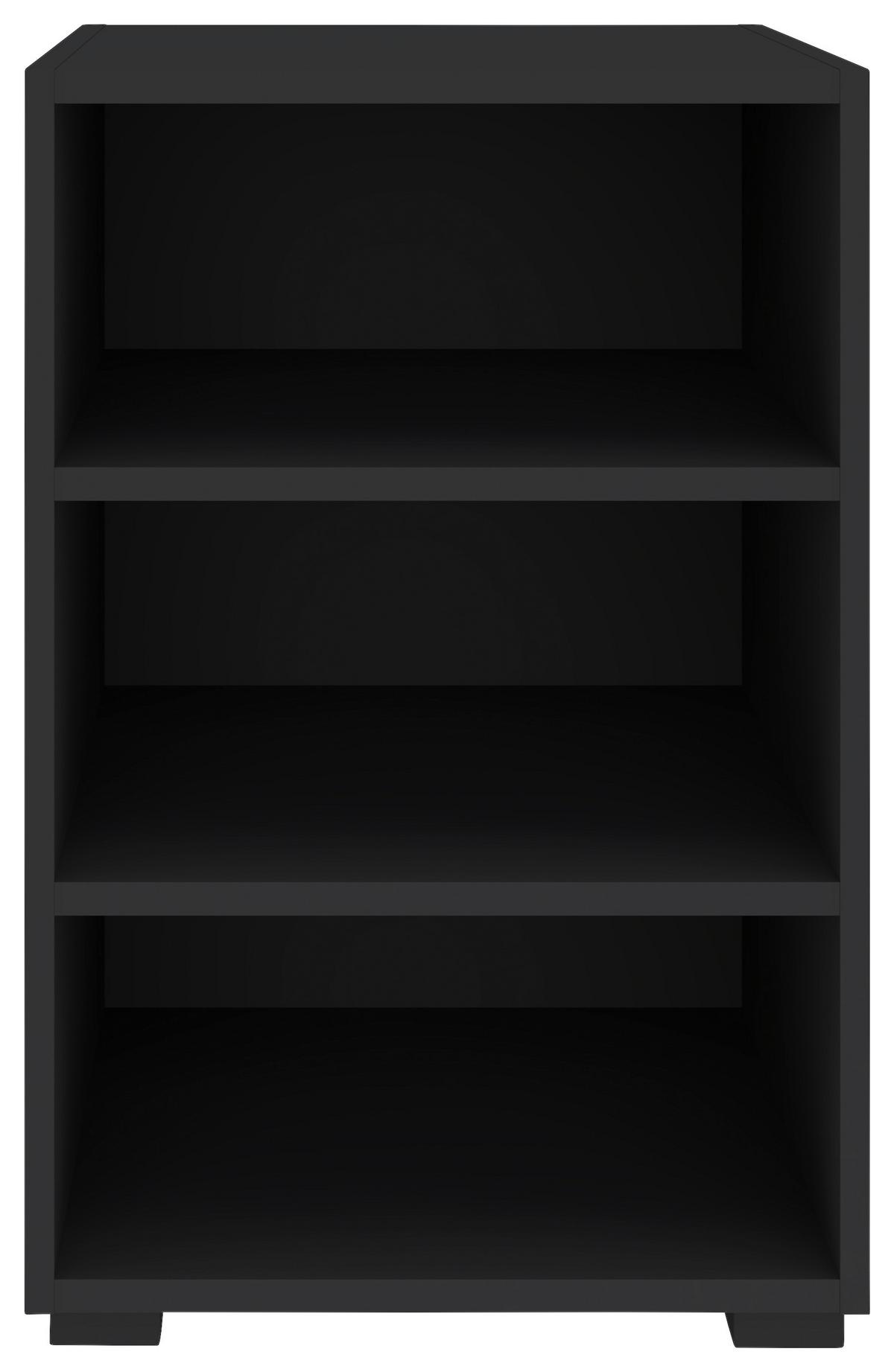 Regal Unit-Elements Midi - crna/antracit, Moderno, drvni materijal (45,6/67,2/40cm) - Based