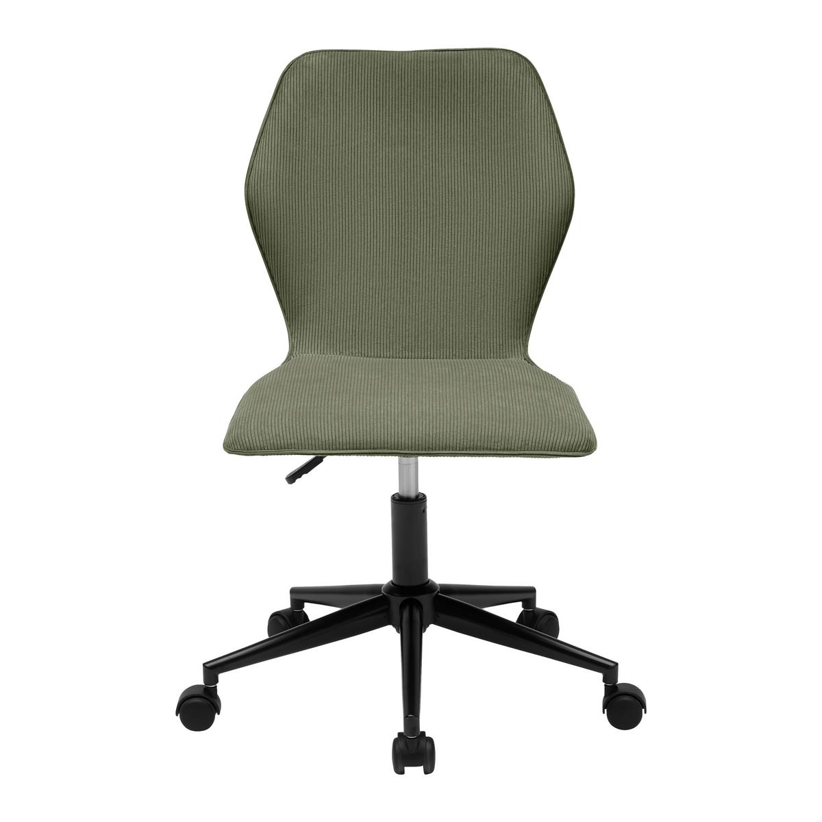 Forgószék Luigi - fekete/zöld, Modern, műanyag/textil (49/84-94/54cm) - Mömax