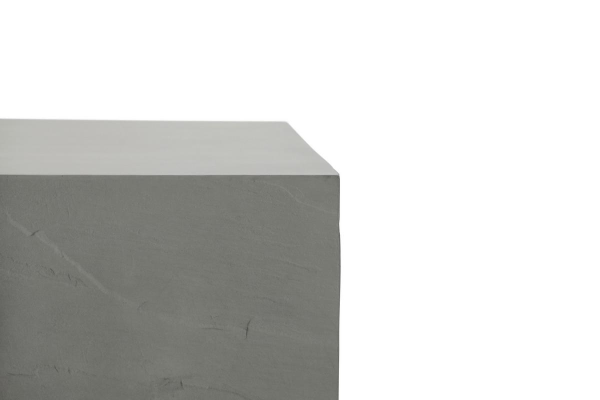 Loungetisch Colorado Grau Beton - Hellgrau, KONVENTIONELL, Stein (86cm) - Gardenson