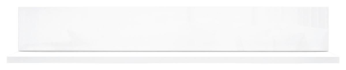 Stenska Polica Poole, Bela - bela, Design, steklo/leseni material (109/18/22cm) - Hom`in