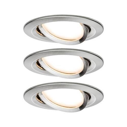 LED-Deckenleuchte Nova max. 3x 6,5 Watt - Alufarben, Basics, Metall (8,4cm) - Paulmann