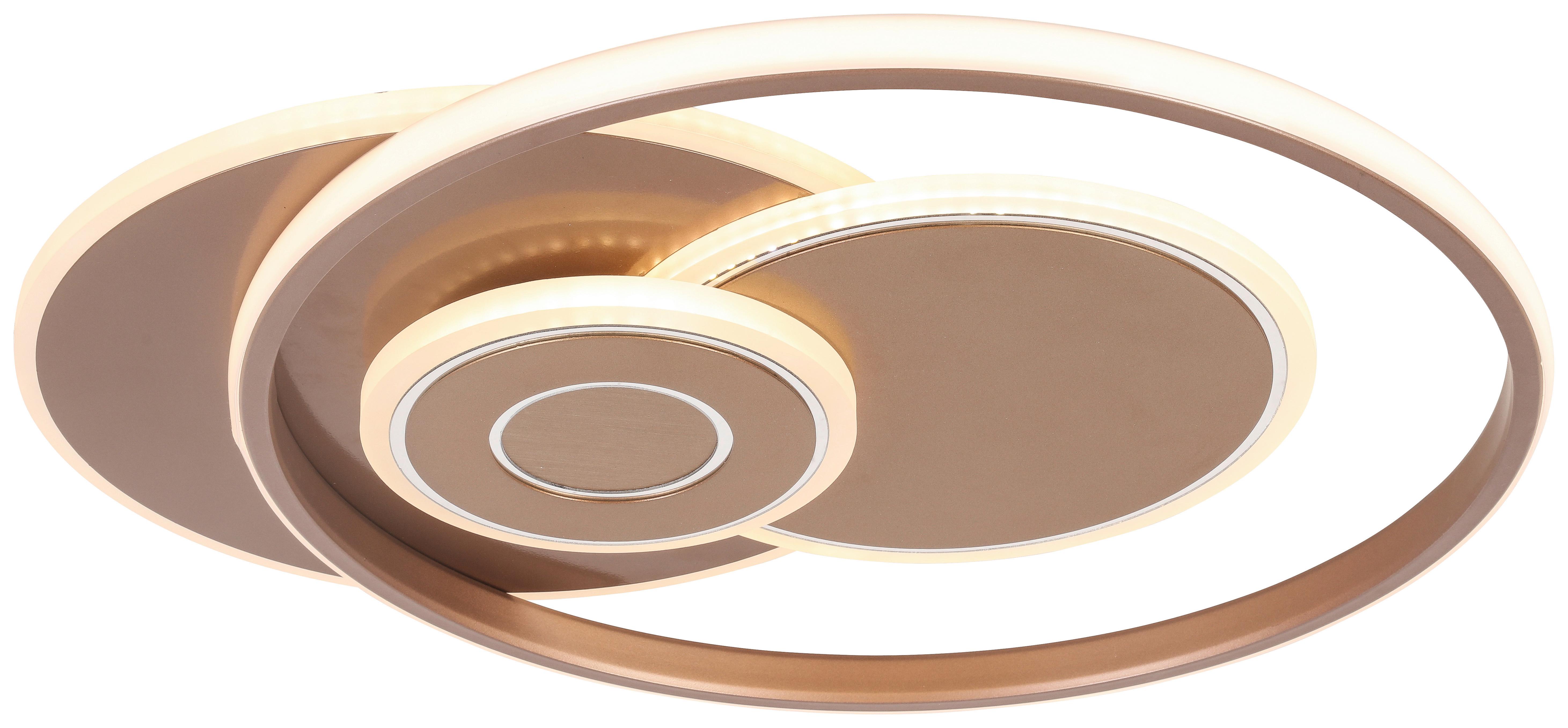 LED Mennyezeti Lámpa Marlin - cappuccino, Modern, műanyag/fém (50/42/5,5cm) - Premium Living