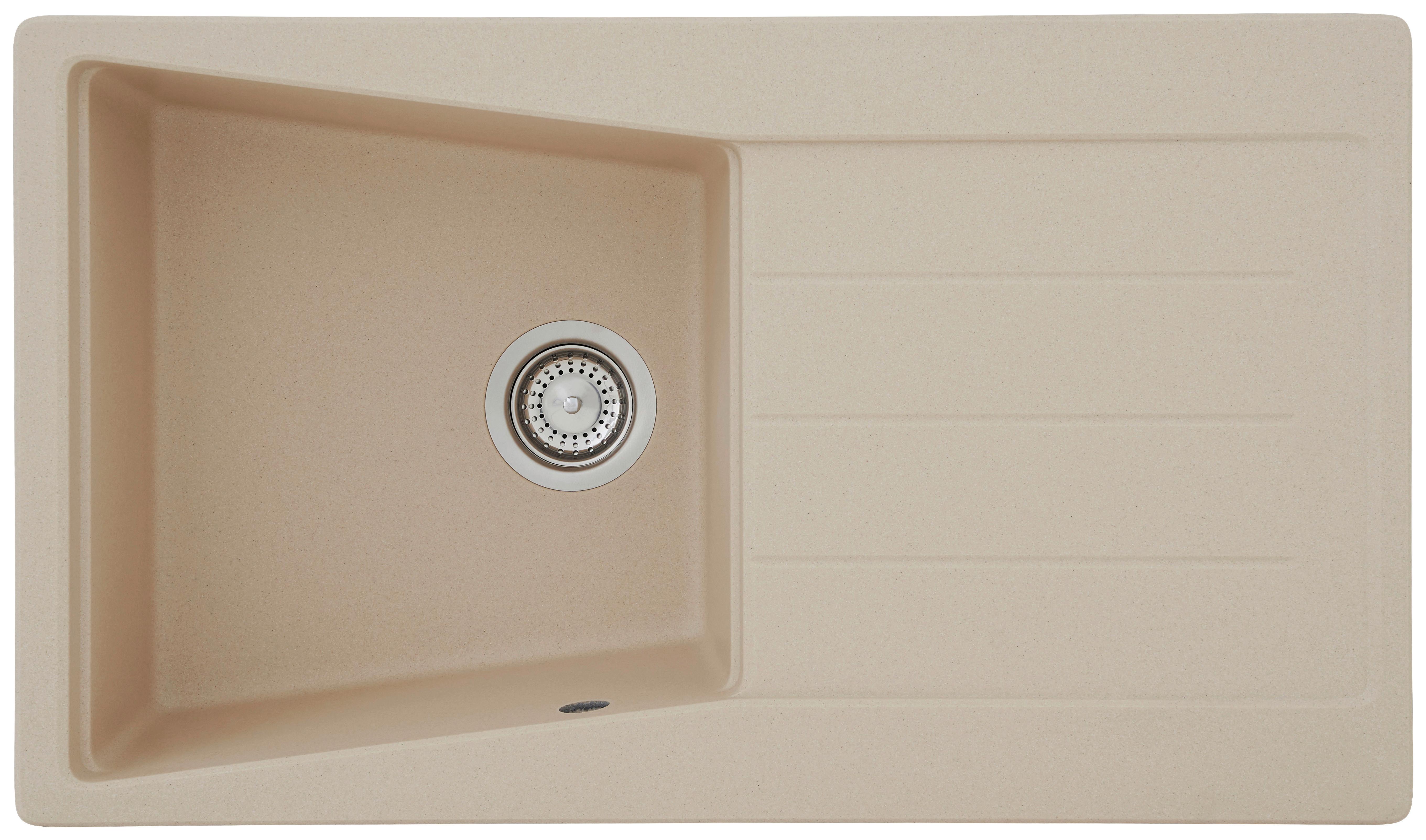 Granitspüle Seattle ca. 86x20x50 cm Beige - Beige, Trend, Stein (86/20/50cm) - Respekta