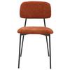 STOL LARA - brun/svart, Modern, metall/textil (44/78,5/49cm) - Mömax