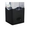 LAMPE DÉCORATIVE LED QUALI - Transparent/noir, MODERN, matière synthétique (7,5/7,5/23,3cm) - Mömax