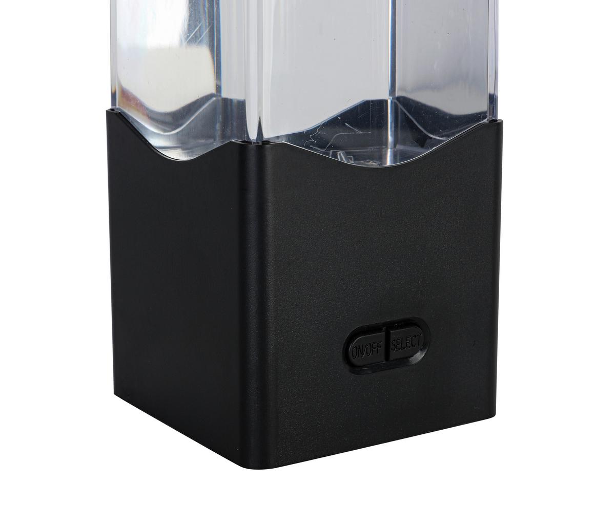 Okrasna Led-svetilka Quali - črna/prosojno, Moderno, umetna masa (7,5/23,3/7,5cm) - Mömax