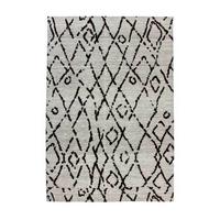 Läufer River 110 Grau/schwarz 80x150 - Schwarz/Grau, Basics, Textil (80/150cm) - Kayoom
