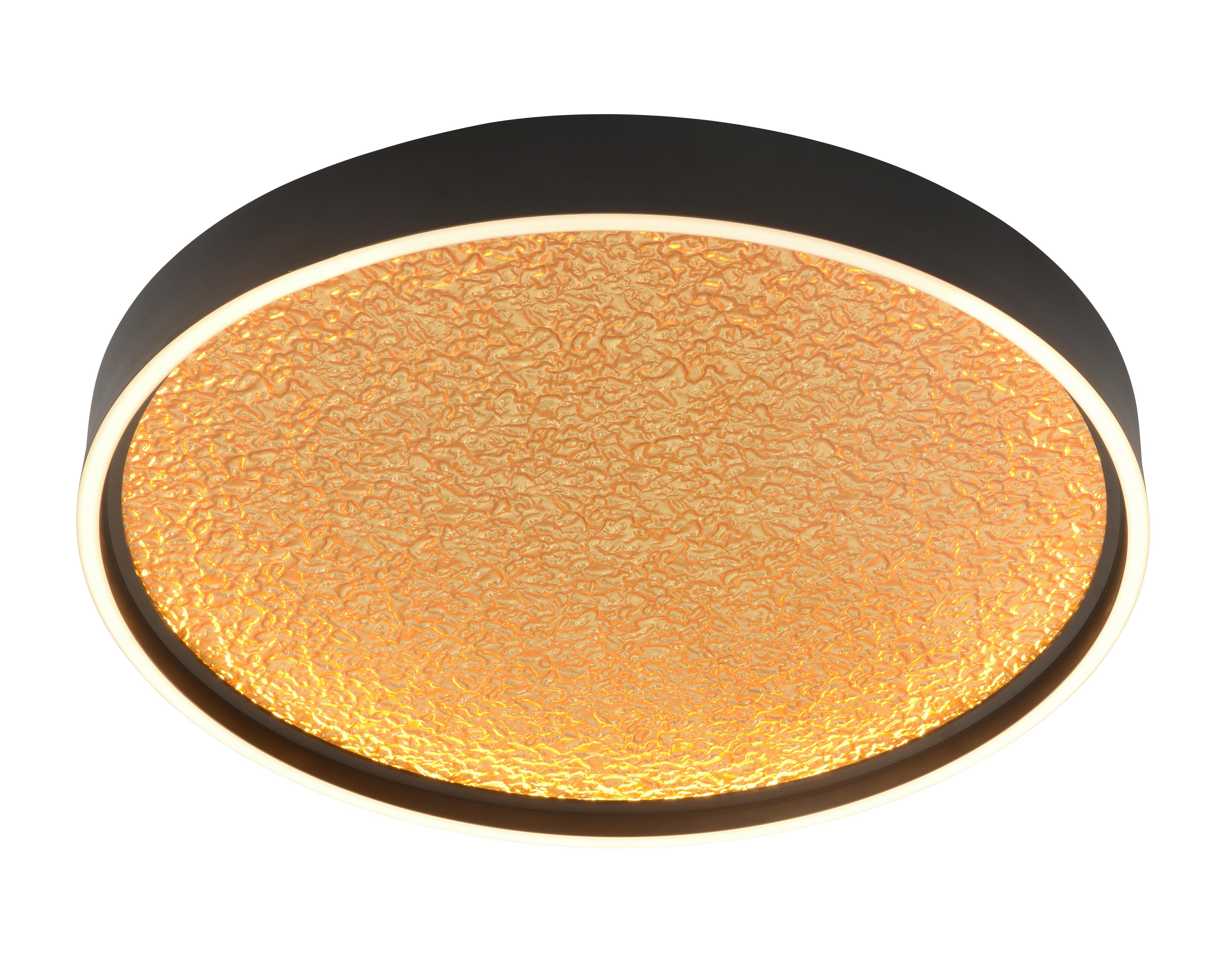 LAMPA SUFITOWA LED 9069-102L BORMES - czarny/kolor złoty, Design, tworzywo sztuczne/metal (60/6,5cm)