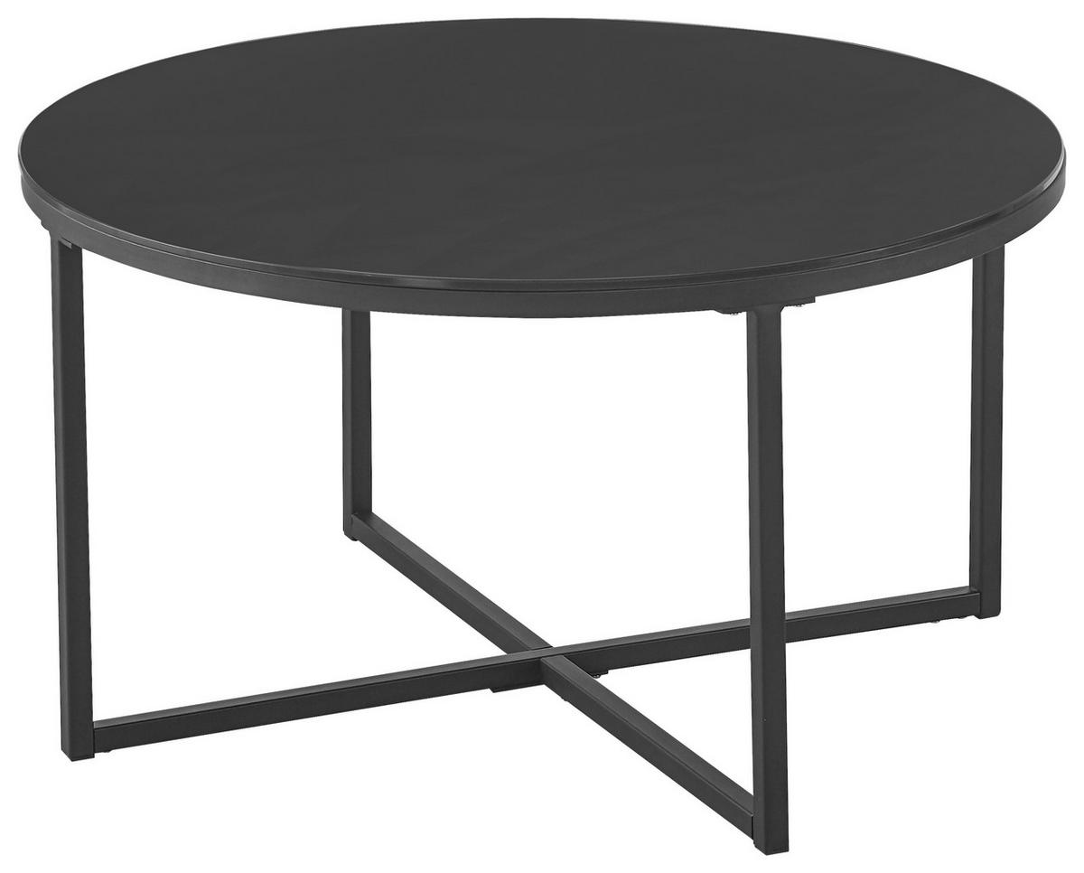 STOLIK KAWOWY MONIA  -EXKLUSIV- - czarny, Design, metal/szkło (80/80/45cm) - Carryhome