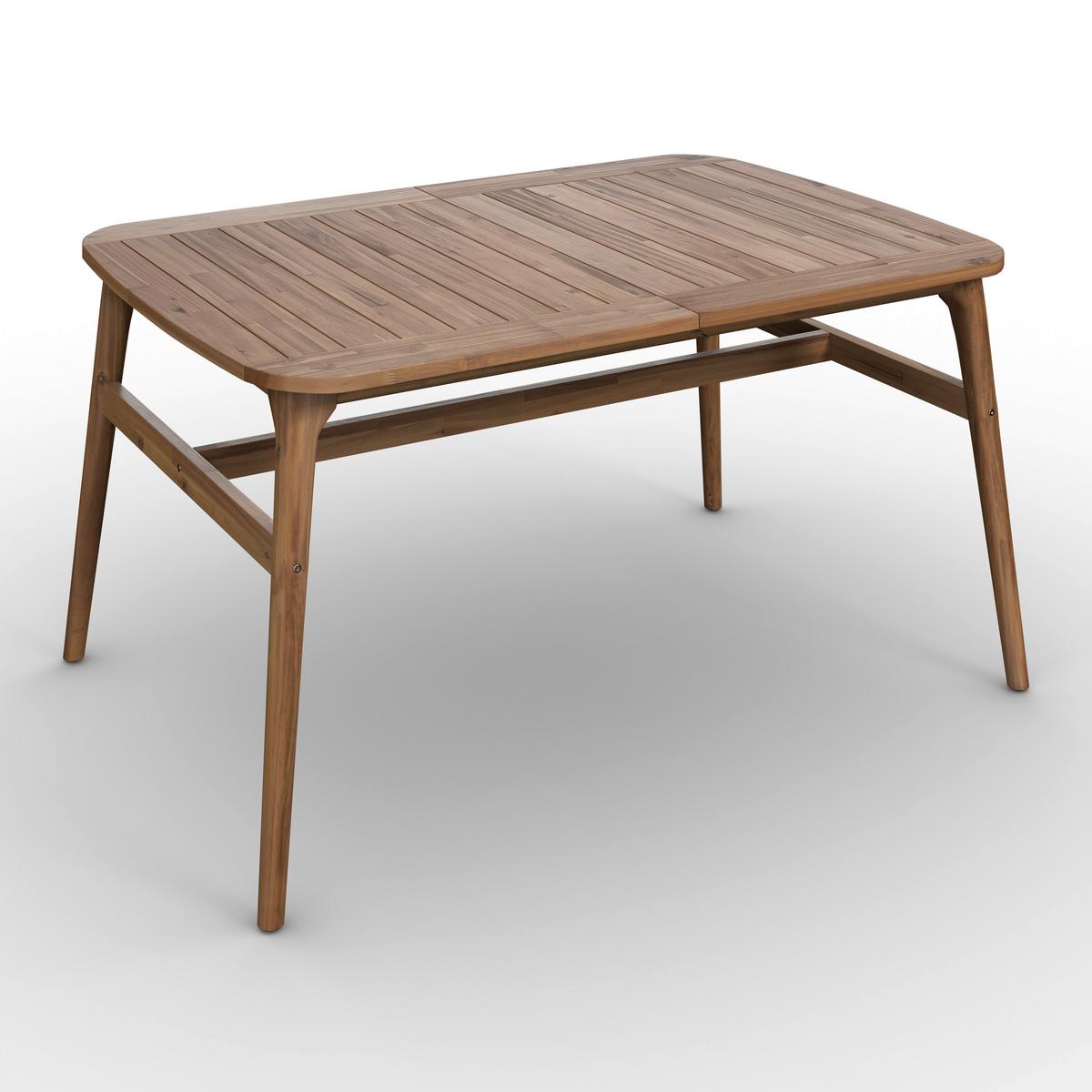 Vrtna Miza Nicola, Barva Oreha, 160-200x90 - barva oreha, Moderno, les (160-200/100/76cm) - Bessagi Garden