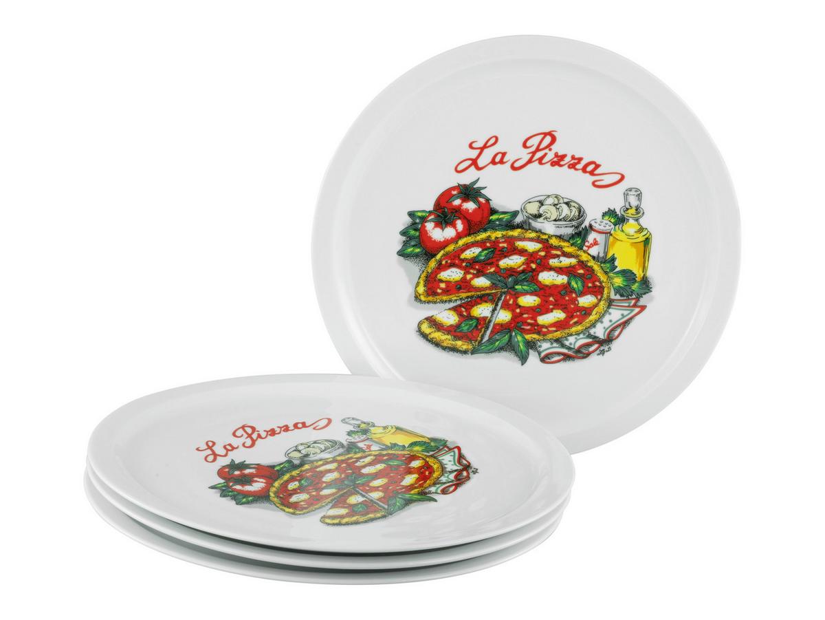 Set Krožnikov Za Pico Milano La Pizza, 4-Delni - večbarvno, Basics, keramika (40cm) - Creatable