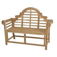 Gartenbank Holz Picadilli 2er-Sitzer ca. 135x104x60 cm - Naturfarben, Basics, Holz (135/104/60cm) - Gardenson