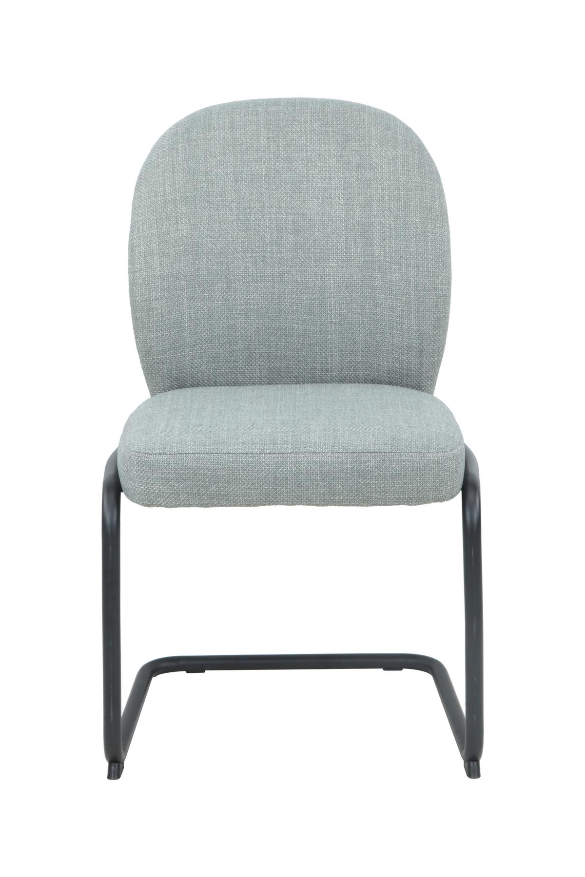 Schwingstuhl-Set Karen 2er-Set Mintgrün - Schwarz/Mintgrün, MODERN, Textil/Metall (53/90/62cm) - MID.YOU