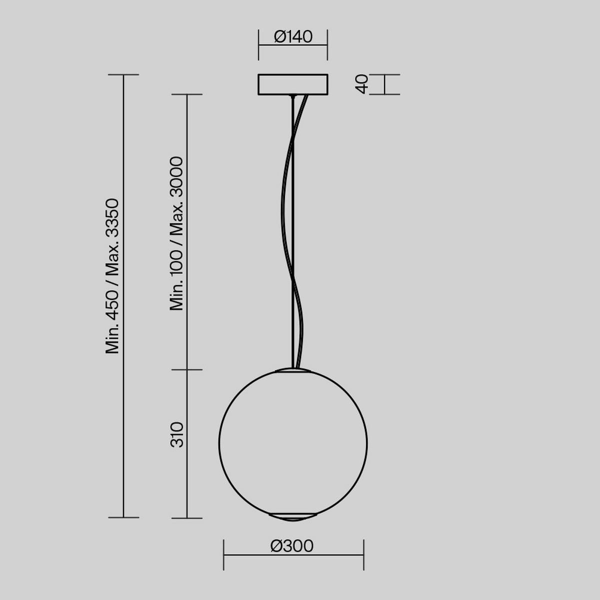 Pendelleuchte Mod397pl-L15ch2.7k - Chromfarben, Design, Metall (30/335cm) - MAYTONI