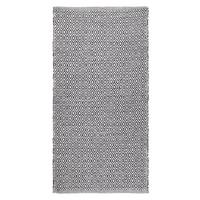 Handwebteppich Carola 1 in Grau ca.60x120cm - Grau, Basics, Textil (60/120cm) - Modern Living