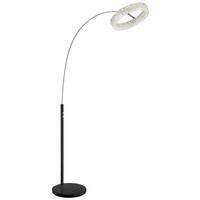 Led Podna Svjetiljka Laurel - prozirno/crna, Design, staklo/metal (92,5/40/190cm) - Globo