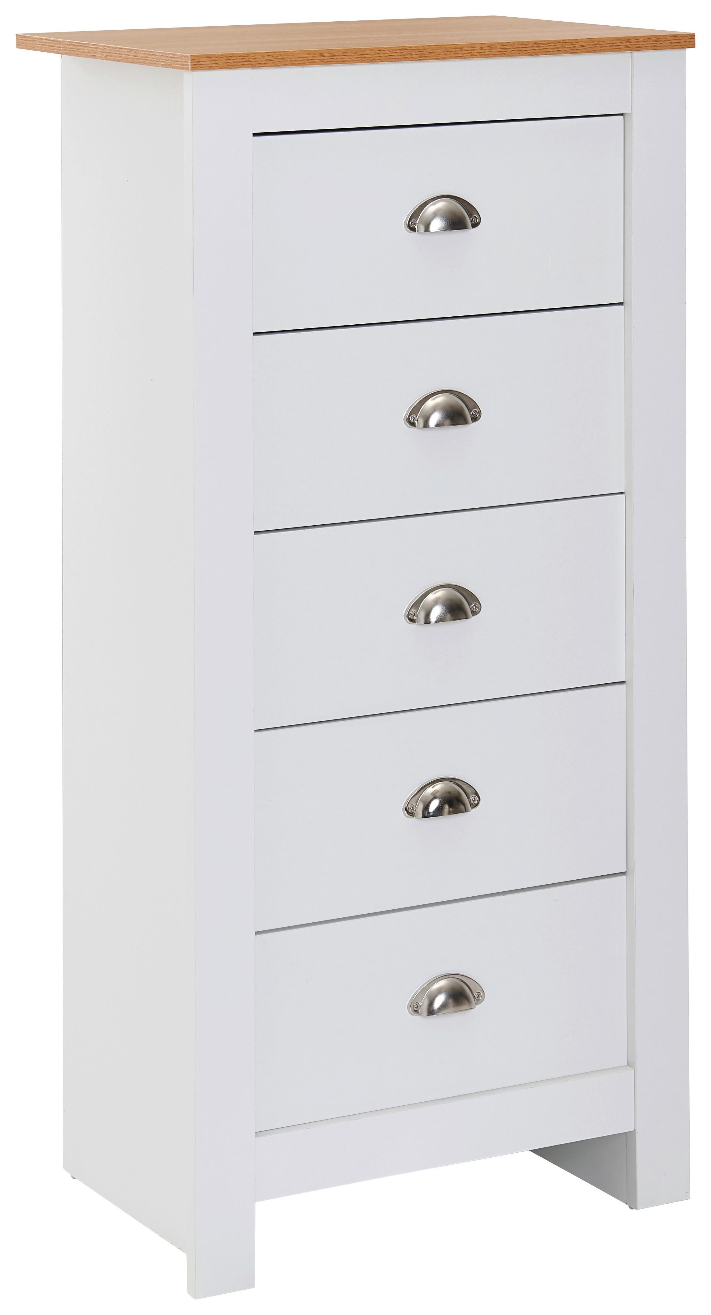 Visoka Komoda Wl6.379 - rjava, Moderno, leseni material (53/114/39cm) - MID.YOU