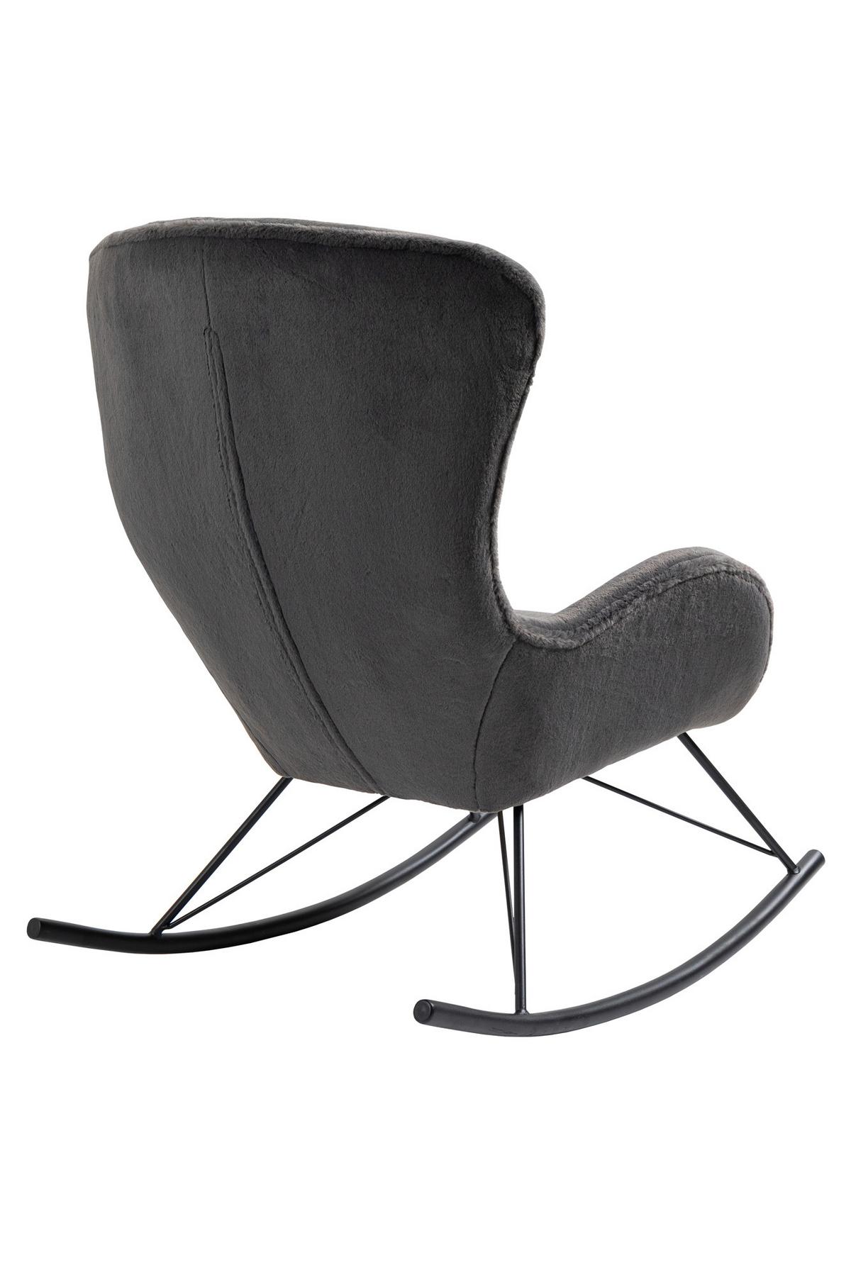 Gugalnik Lamb, Temno Siva - temno siva/črna, Moderno, kovina/tekstil (70/102/94cm) - Livetastic