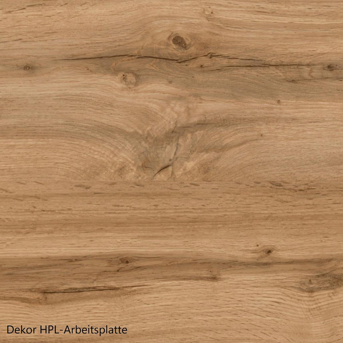 Herdumbauschrank Monza ca. 60x86 cm Weiß/Eiche - Weiß Hochglanz/Eiche Wotan, LIFESTYLE, Holzwerkstoff (60/86/60cm) - Held